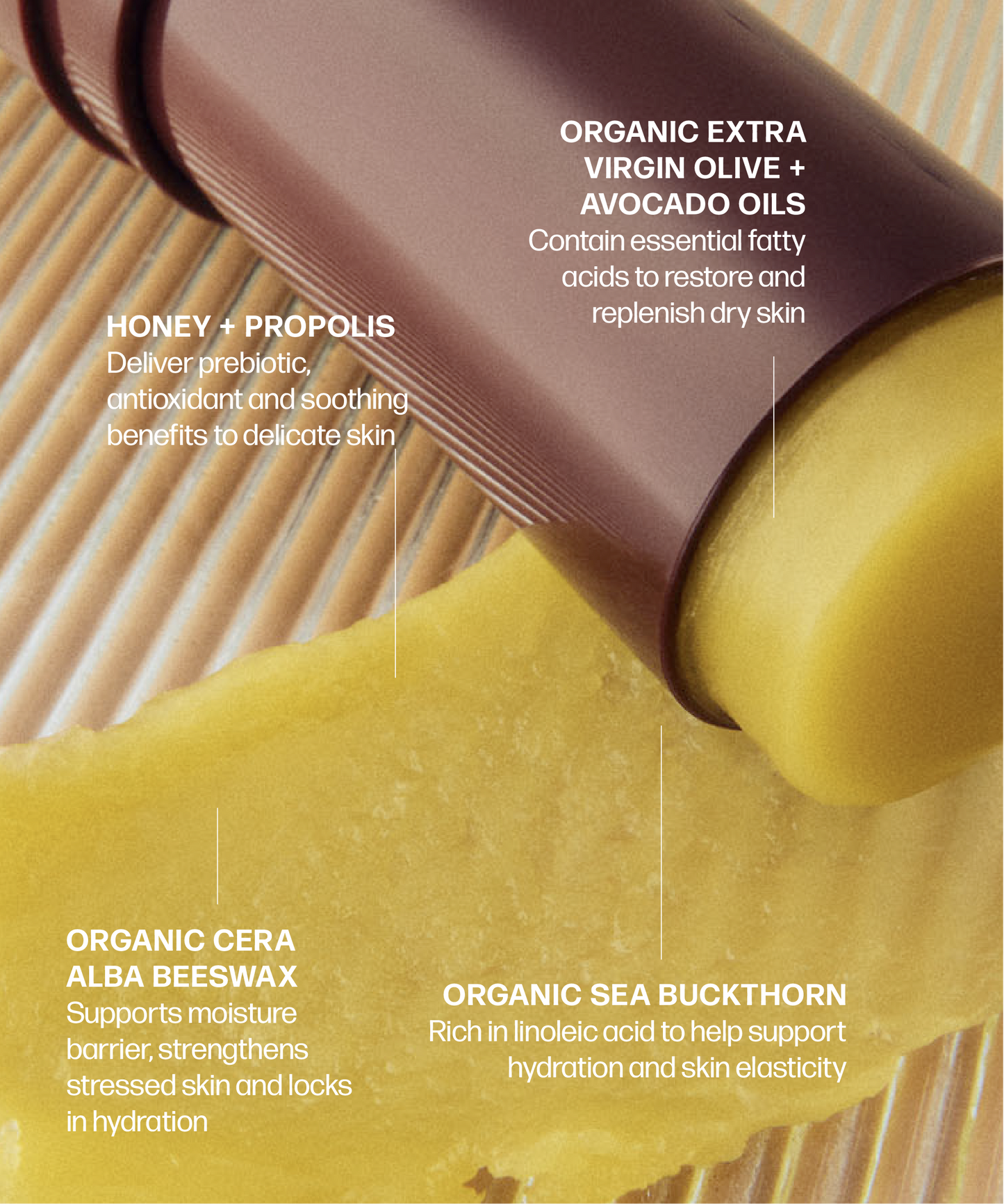The formula of the VMAGIC® Hydration Duo: Home & Away - PREORDER Ships 1/26/24, an organic lip balm that promotes self-care, known as Medicine Mama.