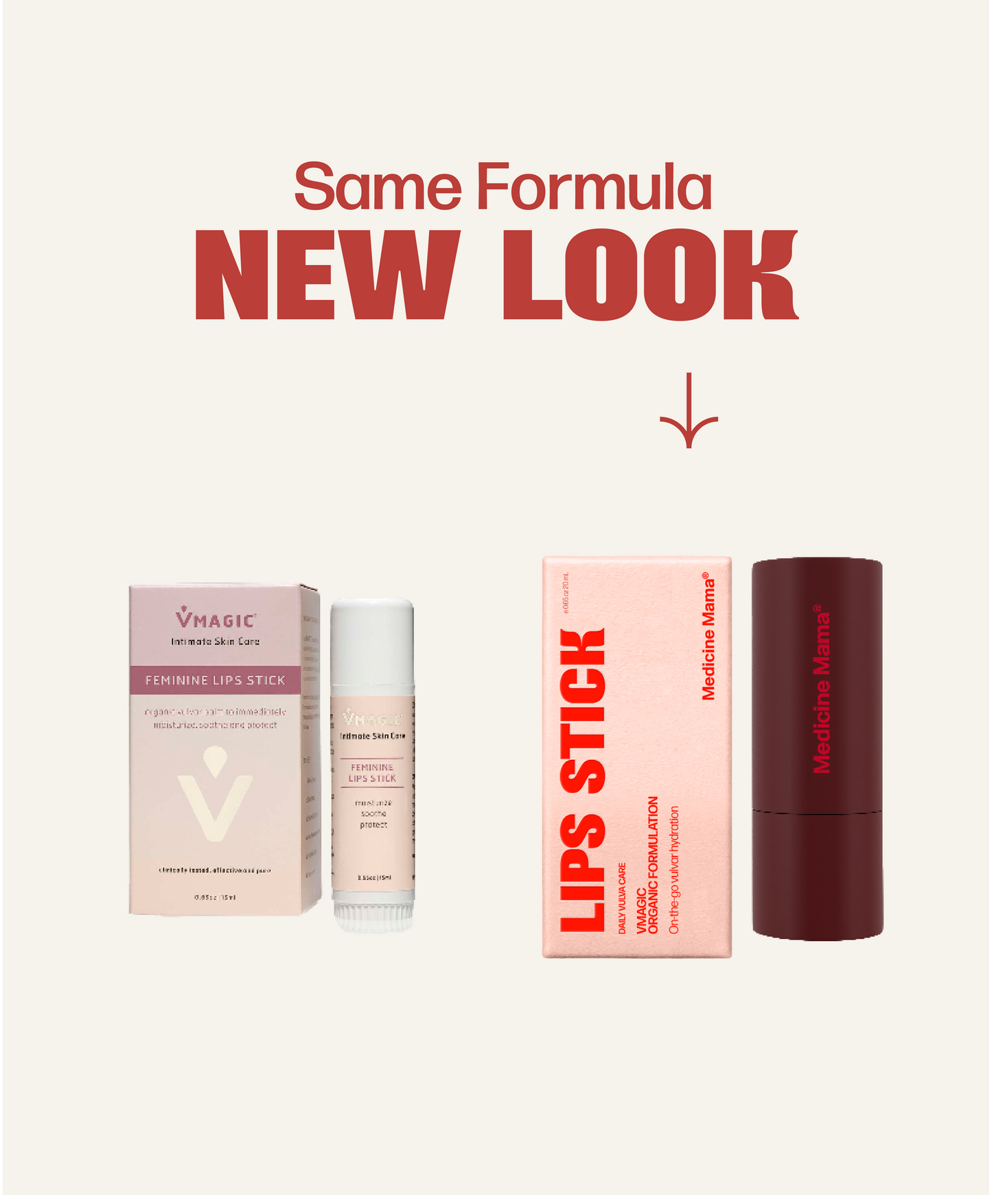 Same formula, now in a concentrated form for on-the-go use with the Medicine Mama VMAGIC® Lips Stick - PREORDER Ships 1/17/23.