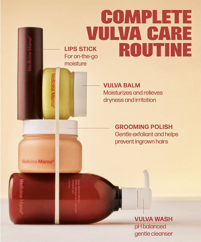The delicate skin of the vulva deserves a complete care routine with Medicine Mama's VMAGIC® Complete Vulva Care Routine - PREORDER Ships 1/26/24.